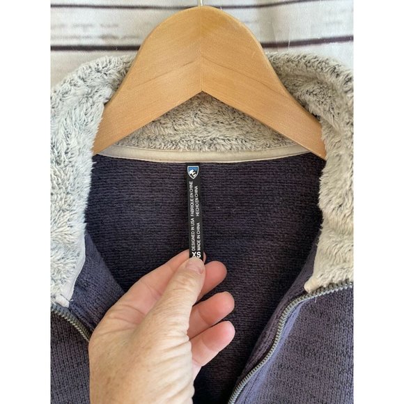 Kuhl Womens Alska Half Zip Fleece Pullover Size XS Dark Gray Style #4210 - Picture 4 of 8